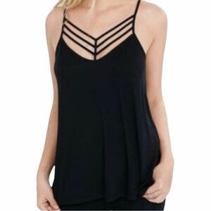 Express Black Strappy Tank Top